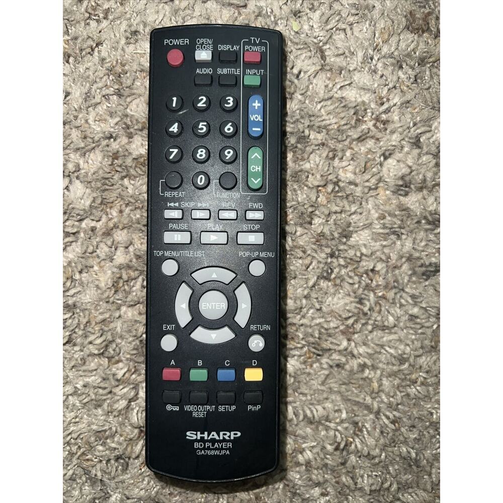 1pcs Sharp Blu-ray DVD Remote Control BD-HP25D‎ BD-HP90D Universal